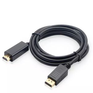 Puerto de pantalla chapado en oro de 1,8 m, adaptador macho a macho de DP a <span class=keywords><strong>HDMI</strong></span> 2,0, Cable de vídeo <span class=keywords><strong>hdmi</strong></span> a dp para Monitor de PC, 6 pies, 1080P - Product Image 4