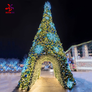 Nhân tạo màu xanh lá cây tự động sang trọng Cây giáng sinh với <span class=keywords><strong>Red</strong></span> Berry trang trí - Product Image 4