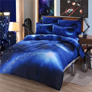 Cao Cấp 3D In Ấn Không Gian Sao <span class=keywords><strong>Galaxy</strong></span> Duvet Comforter Bìa Thiết Lập Vũ Trụ Bên Ngoài Không Gian Theo Chủ Đề Nhà Dệt ODM/OEM Bộ Đồ Giường Bộ - Product Image 5