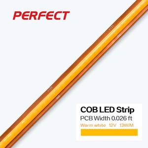 Perfect 12v 24v Cob <strong>Led</strong> <strong>Strip</strong> <strong>Light</strong> 528 <strong>Led</strong> Free Cutting High Density Flexible <strong>Led</strong> Tape Ribbon 8mm Width Ra90 Cob <strong>Led</strong> <strong>Strip</strong> - Product Image 6