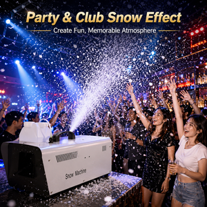 Machine à <span class=keywords><strong>effet</strong></span> de <span class=keywords><strong>neige</strong></span> de 1500W, télécommande DMX512, machine à <span class=keywords><strong>neige</strong></span> artificielle pour mariage, fête, bar, festival, événement - Product Image 3