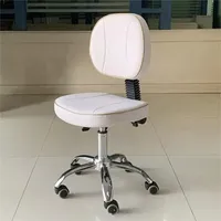 Ensemble de salon de beauté de haute qualité, pédicure, petit tabouret de manucure confortable noir et blanc, rotation moderne, à vendre
