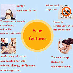 Venta al por mayor de fábrica barato dilatación de los conductos nasales respiración libre mejorar el sueño tiras nasales - Product Image 4