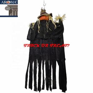 Decorazione di Halloween, Goblin Illuminato di 1,8 m, Zucca Umana Appesa a Grandezza Naturale <span class=keywords><strong>con</strong></span> Voce Spaventosa e Viso Luminoso per Decorazioni Murali per Feste - Product Image 4