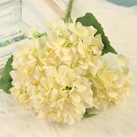 Bunga Hydrangea Sutra Buatan Grosir, Buket Hydrangea untuk Dekorasi Rumah dan Pernikahan