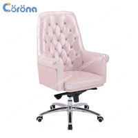 Chaises de Salon de Manucure Modernes et Confortables pour Clients avec Roulettes