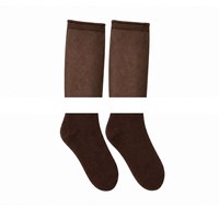 Chaussettes d'équitation personnalisées Quentin OEM en gros avec logo sur le revers, unisexes, hauteur genou, respirantes, jacquard