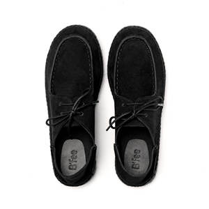OEM ODM Zapatos planos casuales para mujer en ante de cabra, alpargatas, zapato con cordones, EVA con suela trenzada de yute, negro, hecho en BD - Product Image 2
