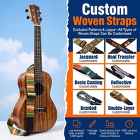 Sangles de guitare/basse élastiques en jacquard, certifiées Oeko-Tex, personnalisées par BSD Factory, avec logo brodé, pour sacs et chaussures de haute qualité