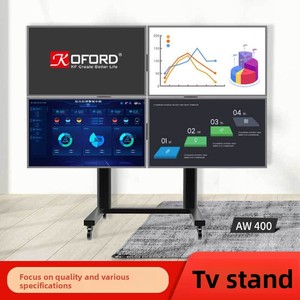 Soluzione di connessione Multi-schermo per tele e carrelli per conferenze regolabile in altezza da 30-55 pollici - Product Image 2