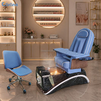 Fauteuil de massage électrique pour les pieds, couleur personnalisée, luxe, pour salon de manucure, avec système vapeur