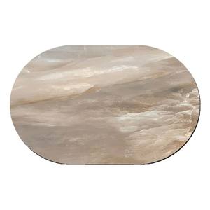 Alfombra de Baño Ovalada de Diatomita, Absorbente, de Secado Rápido, Antideslizante, Diseño Minimalista - Product Image 3