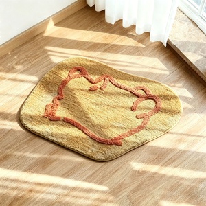 <span class=keywords><strong>Tapis</strong></span> personnalisé en forme d'ours en peluche, doux et moelleux, <span class=keywords><strong>tapis</strong></span> de sol antidérapant pour chambre d'enfant, décoration de la maison - Product Image 1