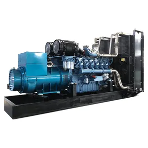 weichai 1000KW 3 phase brushless alternator water cooled weichai silent diesel generator