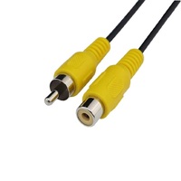 Câble connecteur RCA HDTV A/V pour lecteur DVD/ordinateur/voiture/moniteur/haut-parleur/projecteur USB, gaine en PVC tressé HL, stock en vrac/sac polyéthylène