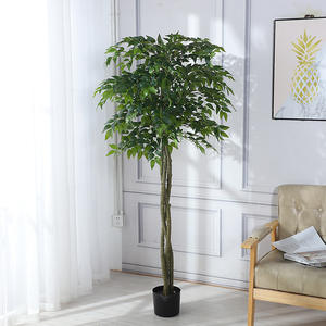 Árvores artificiais realistas do fabricante com folhas caindo barato casamento decoração interior paisagem real toque plantas - Product Image 5