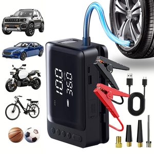 Arrancador de Coches 4 en 1 con Inflador de Neumáticos 150PSI 6000mAh 225A para Arranque de Baterías de 12V, Abrazadera Inteligente, Batería Externa, LED SOS, ABS, Todas las Estaciones, Caja de Regalo OEM - Product Image 1
