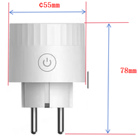 Adaptador de Enchufe Europeo para Viajes, 10A, 100-240V CA, Conexión a Tierra Estándar, con 1 Tomacorriente y 1 Puerto USB-A