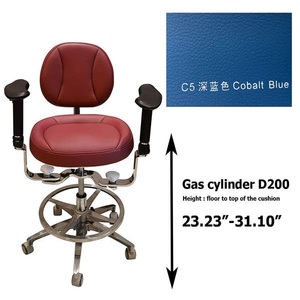 Chaise de médecin réglable en hauteur, tabouret dentaire en métal, plage de hauteur d'assise 560-700 mm, chaise pour ophtalmologie, chirurgie esthétique - Product Image 3