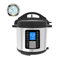 Cuisinière électrique à pression multifonctionnelle ST604-M09 à commande micro-ordinateur, 14 programmes, antiadhésive, en acier inoxydable, classe énergétique A