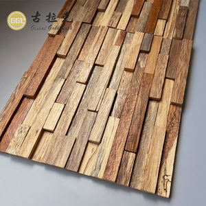Mosaico de Madera Natural en Forma de Tira, Visión 3D, para Decoración de Paredes de Apartamentos, Vestíbulos, Dormitorios, Caminos Exteriores y Jardines - Product Image 5