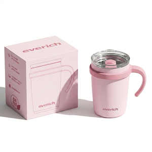 Tasse à café classique de 250 ml à large ouverture, tasse isotherme avec poignée pour le bureau 01762A - Product Image 1