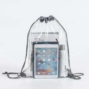 Tùy Chỉnh Nhiều Colour Trong Suốt <span class=keywords><strong>PVC</strong></span> Không Thấm Nước Có Thể Giặt Bụi Bằng Chứng Xách Tay Dây Kéo Túi - Product Image 1