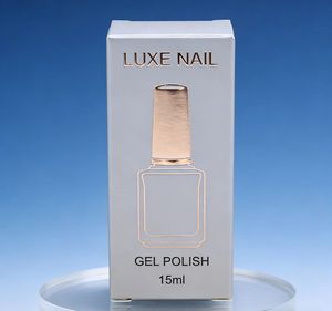 15ml 10ml コスメジェルポリッシュ用 自立式紙製ボックス カスタムロゴ ローズゴールド箔押し エンボス加工 リサイクル可能 フェイスクリーム用 - Product Image 4