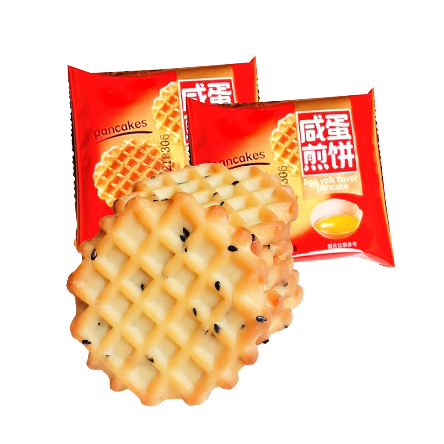 Số lượng lớn bánh quy thay thế Dim Sum trứng muối bánh giòn bánh quy lưới Waffle trứng Cracker Cookie