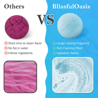 Bombes de bain personnalisées à étiquette privée, bombes de bain relaxantes avec accessoires de bain
