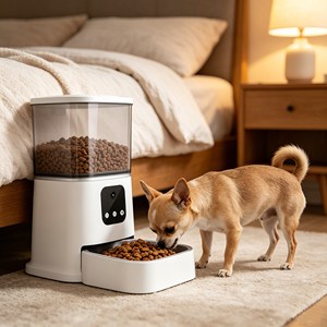Bulk Order Smart Pet Feeder Electric Operated <b>Automatic</b> Pet Feeder Anti Slip Pet Food <b>Dispenser</b> Pet Supp - Product Image 1