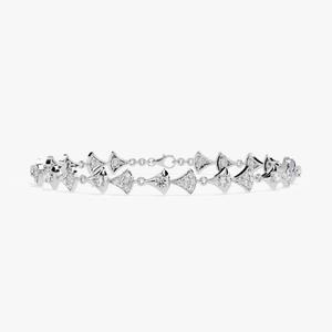 New Arrival High Quality Women's Tennis Bracelet 10k White Gold Moissanite Round Cut Diamond - Product Image 4