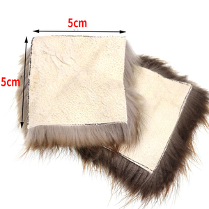 Vente en gros de fourrure de castor 5x5cm pour la pêche à la mouche à la truite, mouche sèche, caddis, émergents, nymphes, matériel de montage de mouche flottante pour la rivière - Product Image 2