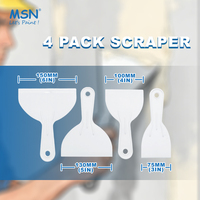 Racloir en plastique de qualité industrielle MSN anti-rayures pour surfaces délicates, 4 tailles disponibles, personnalisable OEM/ODM