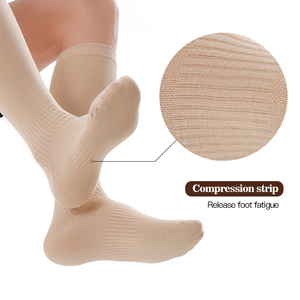 <span class=keywords><strong>Calcetines</strong></span> Deportivos de Compresión al Por Mayor Más Vendidos para Correr y Ciclismo, Temporada de Otoño, Material de Bambú y Algodón - Product Image 2