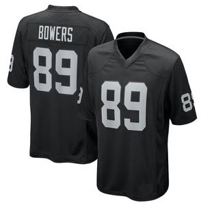 Vente en gros de maillots de football américain brodés # 2 Jeanty # 89 Bowers # 98 Crosby # Maillot de football américain pour <span class=keywords><strong>homme</strong></span>, taille 75, Las Vegas - Product Image 3