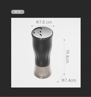 Moulin à café électrique portable Aikelong Mini en plastique - Capacité 50g, logo personnalisable, multi-usages pour la maison, l'extérieur, le café, garantie 1 an