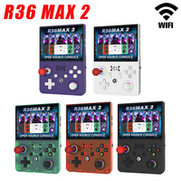 Console de jeu portable R36MAX 2, écran 4,5 pouces, lecteur de jeux rétro, système Linux, 64 Go/128 Go, WiFi, cadeau pour enfants