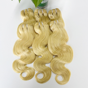 Lots de Cheveux Humains Vierges Blond Platine 613 Ondulés, Doux et Soyeux, Qualité Supérieure, Sans Perte de Cheveux - Product Image 5