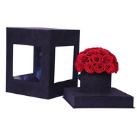 Nouvelle Tendance Design Populaire Fleurs Éternelles Artisanales en Forme de Champignon Dôme de Roses pour Remise de Diplôme Noël Thanksgiving