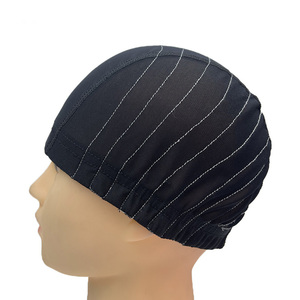 Tappo all'ingrosso per fare parrucche portatile all'ingrosso Private Label elastico vicino fascia frontale parrucca calza Caps - Product Image 3