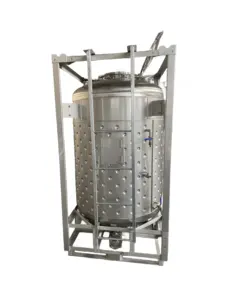 סיטונאי התאמה אישית נירוסטה ibc טנק stackable 1500l אחסון בידוד טנק תחבורה עם אישור un