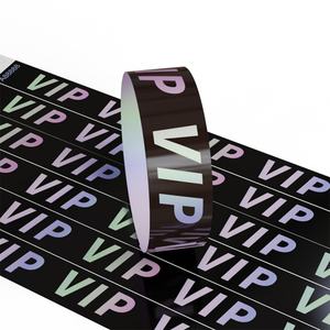 Custom Disposable Paper Wristbands Strong Adhesive Closure Laser Engraved Waterproof Multiple Colors Serial Numbers for Events - Product Image 1