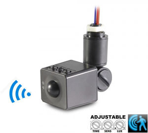 Détecteur de <span class=keywords><strong>mouvement</strong></span> à micro-ondes de sécurité extérieur à 180 degrés pour projecteur de lumière d'appoint à faisceau large - Product Image 2