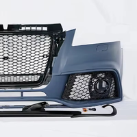 Kit de pare-chocs avant style RS3 pour Audi A3 8P 2008-2012 avec calandre nid d'abeille et trou pour feux antibrouillard, kit de conversion de carrosserie, pièces automobiles
