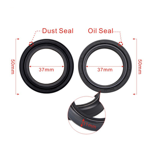 Sello de Aceite y Polvo para Horquilla Delantera de Motocicleta 37x50x11 para <span class=keywords><strong>Kawasaki</strong></span> EX250F <span class=keywords><strong>Ninja</strong></span> <span class=keywords><strong>EX</strong></span> 250R <span class=keywords><strong>300</strong></span> ER5 EN500 EX500 <span class=keywords><strong>Ninja</strong></span> 500 - Product Image 2