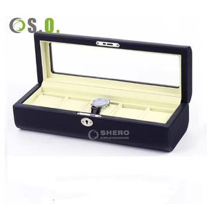 Estuche de Cuero para Joyería con Forma Rectangular de PU, Organizador de Exhibición, Caja Protectora de Almacenamiento, Estuche para Relojes - Product Image 5