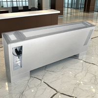 Unidad de bobinas de ventilador de CC de pie de alto rendimiento Calefacción Refrigeración Sistema HAVC Bobina de ventilador Agua