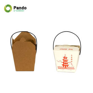 Boîte de nouilles chinoises en papier jetable <span class=keywords><strong>moins</strong></span> chère de qualité alimentaire à emporter avec boîte d'emballage Doner d'impression - Product Image 1