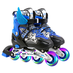 Patins à roulettes en ligne Istaride pour enfants, ajustables, avec lames Tracer et roues lumineuses - Product Image 4